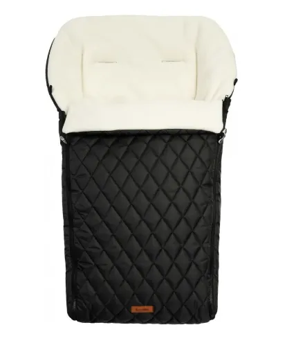 Husa de iarna pentru carucior Sensillo Quilted Polar Romper Black 95x40 cm