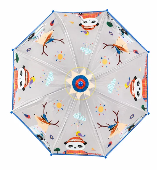 Umbrelă pentru copii cu panda și căprioare, cod 2520D Umbrelă pentru copii cu panda și căprioare, cod 2520D