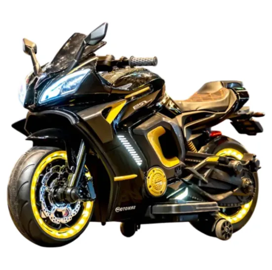 Motocicletă electrică pentru copii, neagră (63074)