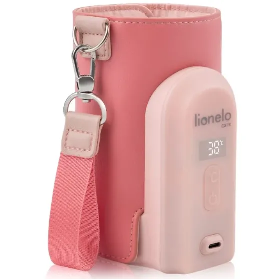 Incalzitor pentru biberoane Lionelo Thermup Go Evo Coral Pink