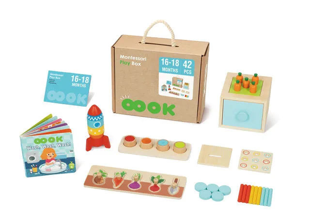 Set de jucării educative Montessori pentru copii de 16-18 luni (BCTJ677)