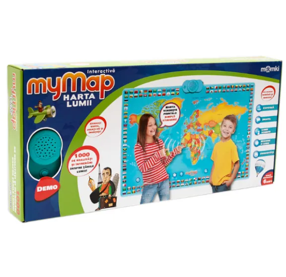 Hartă audio a lumii de perete, (ro)