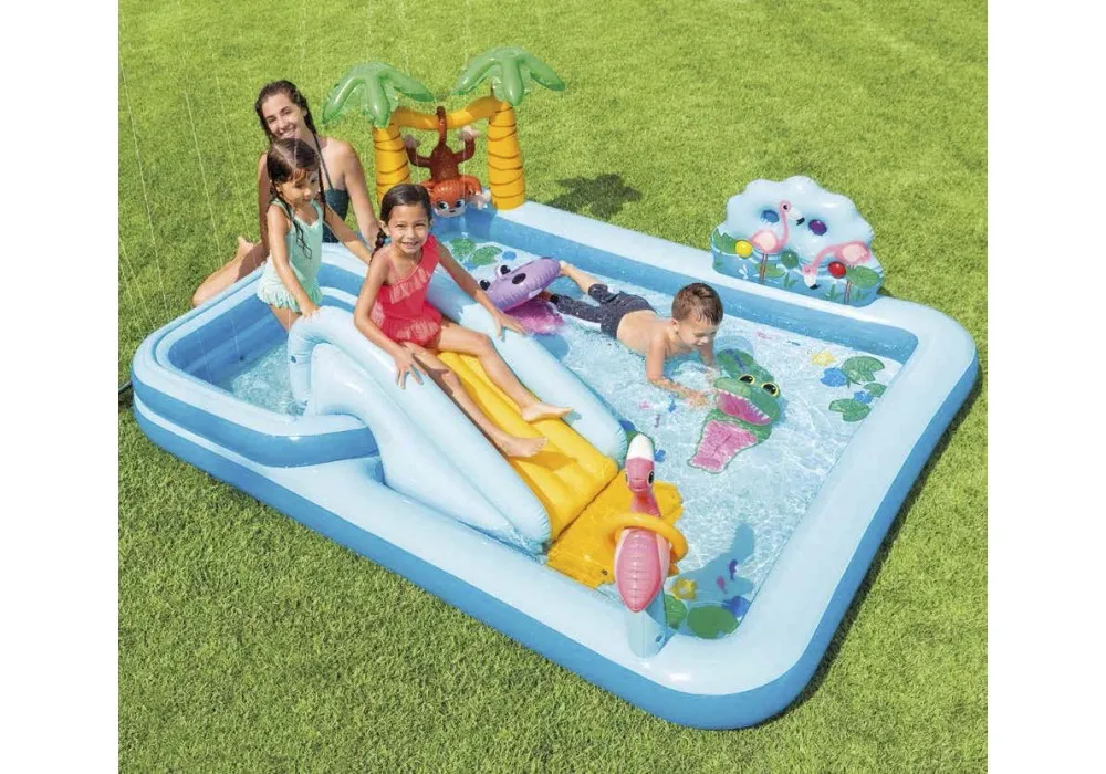 CENTRUL GONFLABLE PENTRU COPII JUNGLE ADVENTURE TOBOGEN (2,57 x 2,16 m x 84 cm) Ap. 57161