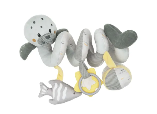 Jucarie cu pandantiv Kikkaboo Horizontal Spiral Seally me