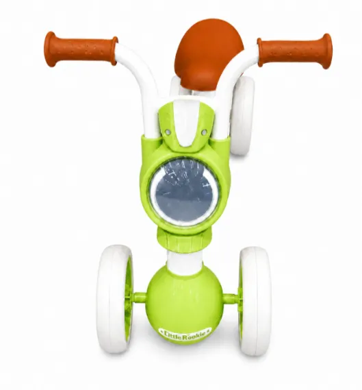 Mașinuță ride-on cu 4 roți și far, lumini și sunet, verde deschis, cod 10195b