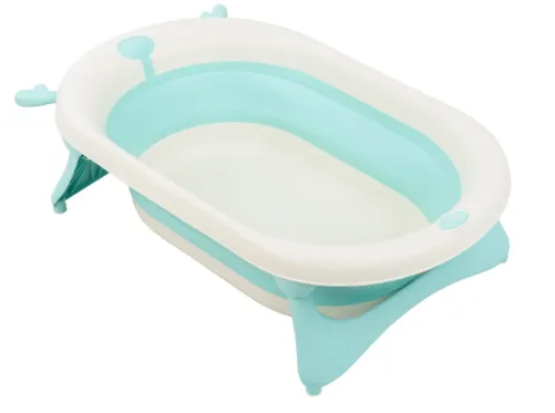 Cadita pliabila KikkaBoo Foldy Mint, 80 cm