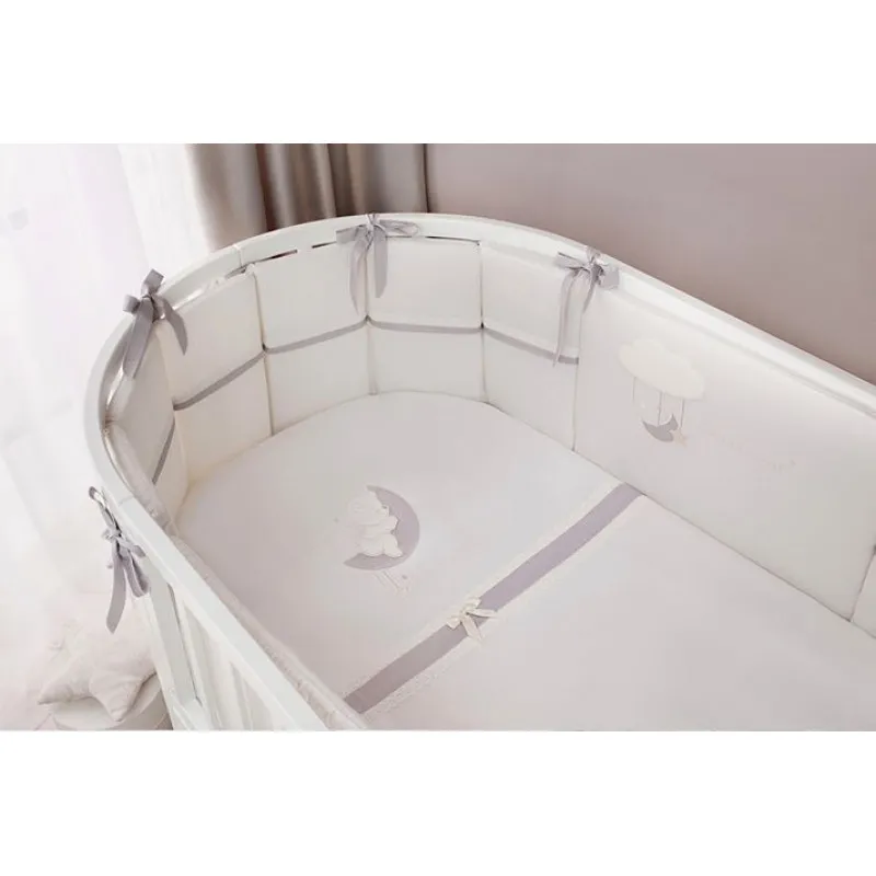 Lenjerie de pat pentru copii Perina Bonne nuit Oval (BNО7-125х75) Alb