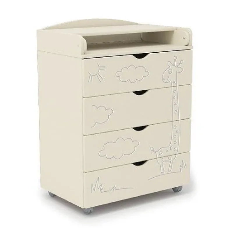 Comodă Eucalyptus Jiraffe80 (DSK-J702) Ivory