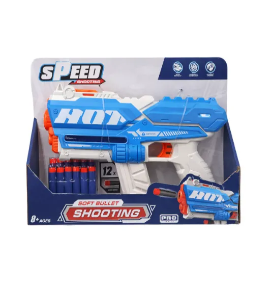 Pistol cu gloanțe moi EVA, albastru, cod 962154