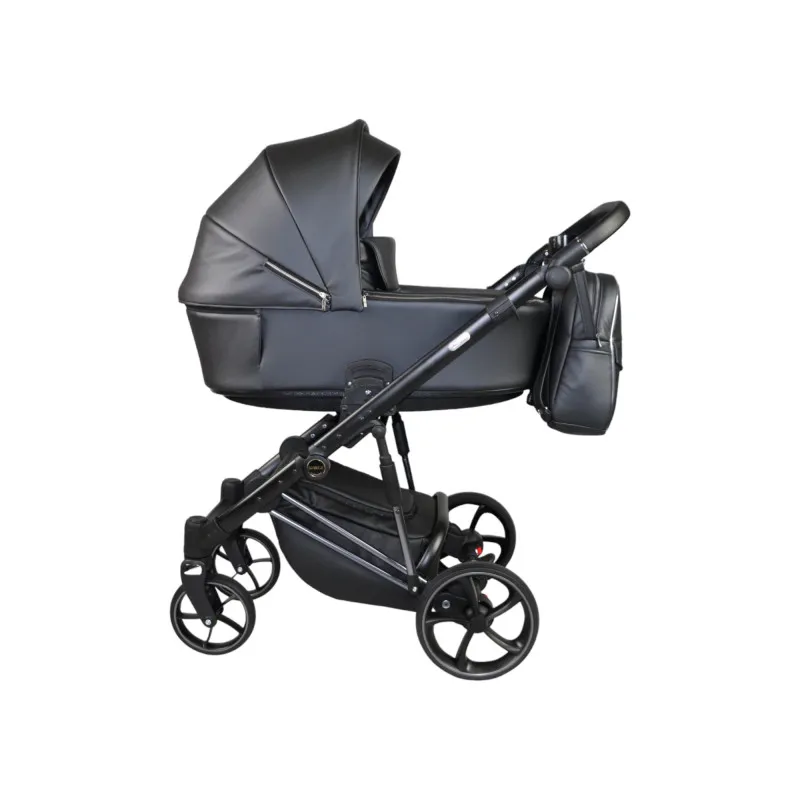 Carucior 3in1 Sojan Sibex Extra Piele (2010401) Negru