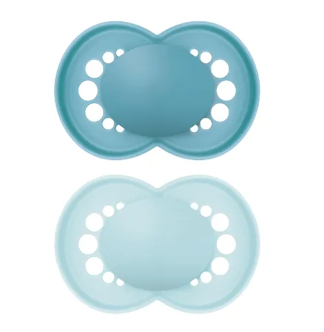 Suzeta ortodontica din silicon MAM Original Mat Boy (6+ luni), 2 buc.