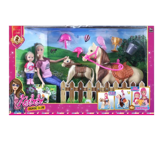 Papusi in set cu caluti