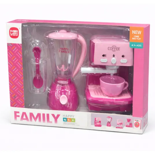 Set de joacă „Mixer + Cafetieră” cu sunet, roz, cod 952009