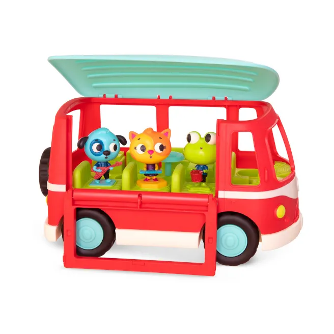 Autobuz muzical cu iluminare Battat, cod 1989D Autobuz muzical cu iluminare Battat, cod 1989D
