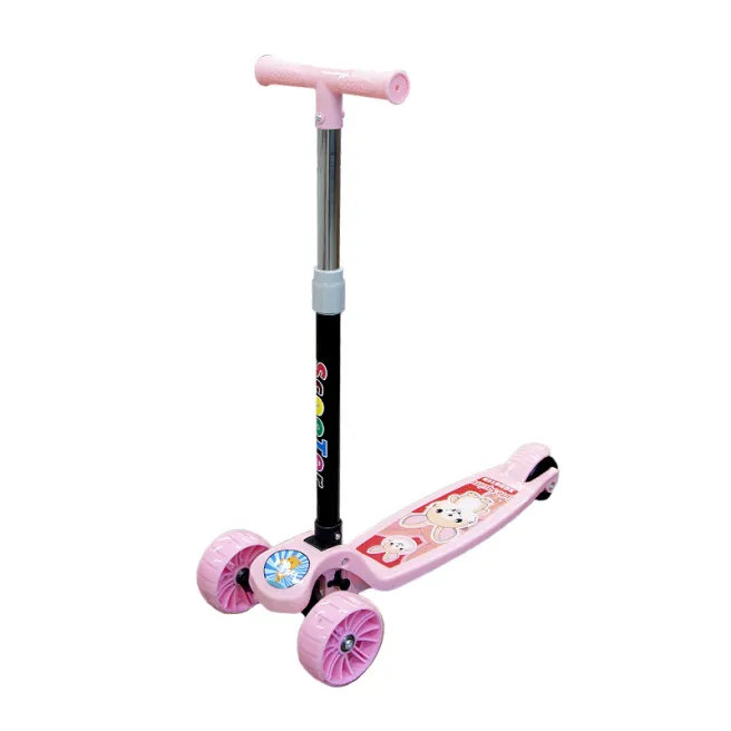 Trotineta pentru copii F005, roza