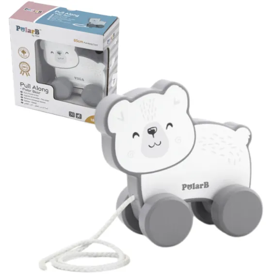 Jucărie de tras, cu șiret „Urs Polar”