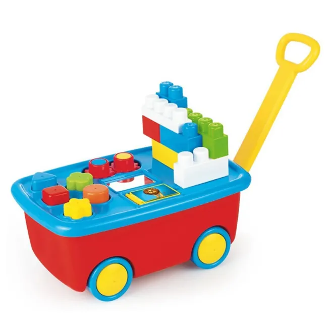 DL Cărucior cu constructor, colorat