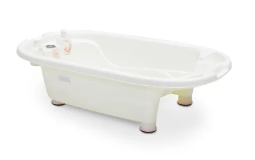 Cadita anatomica cu termometru Moni Dolphin Pink, 95 cm