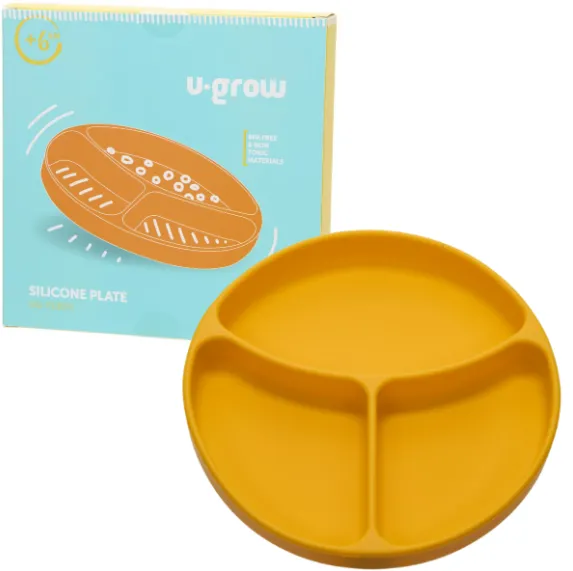 Farfurie compartimentata din silicon cu ventuza