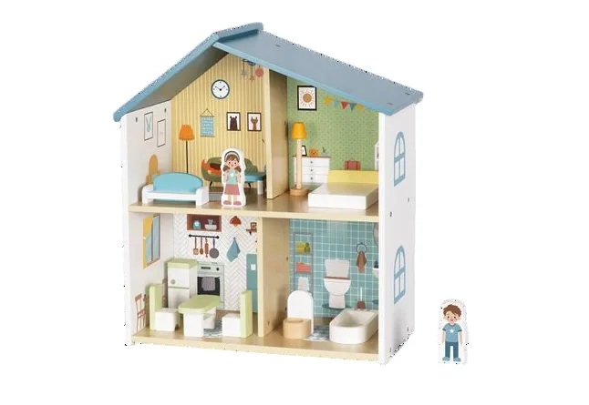 Casă de păpuși, dimensiuni 44 x 20 x 49cm (HP063)