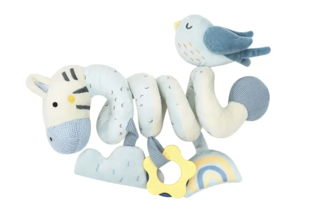 Jucărie cu pandantiv Kikkaboo Horizontal spiral Stripy Friends