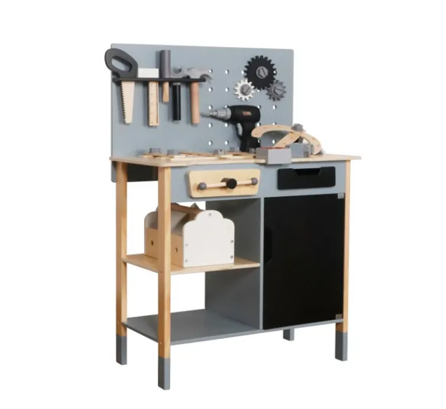 Masă de scule din lemn pentru copii, 56*31*86 cm, W03D234B