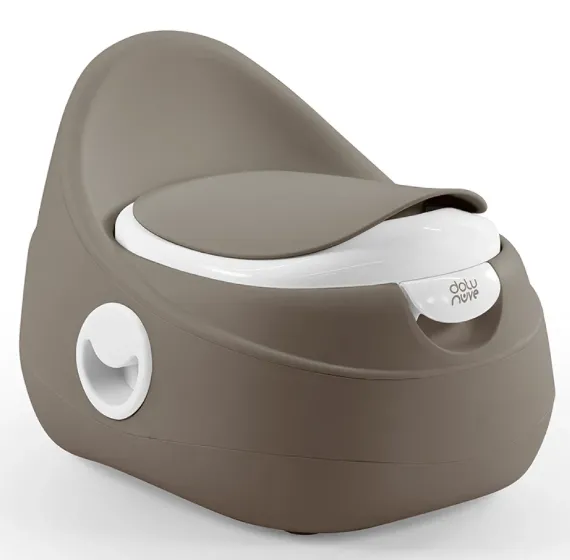 Oliță pentru copii cu capac, gri, Dolu (7589)