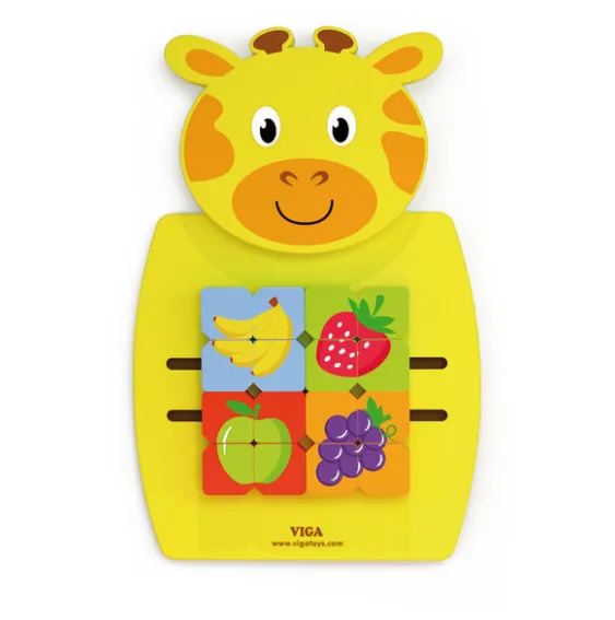 Busyboard (de perete) – „Girafa cu fructe”