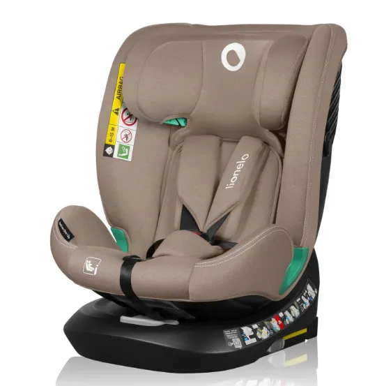 Scaun auto 40-150 cm (i-Size) Isofix Lionelo Bastiaan One Beige Sand, rotativ 360