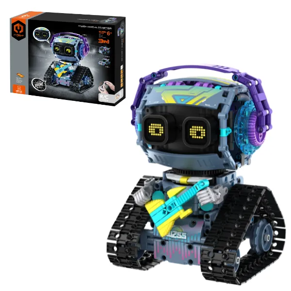 Set de construcție 3 în 1 iM Master Mechanical Master „Robot muzician”, cu telecomandă, 433 piese