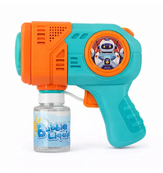 Pistol cu baloane de săpun Bubble Baby, turcoaz-portocaliu, cod 962190