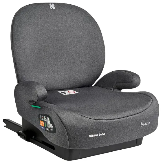 Inaltator auto-buster 125-150 cm (i-Size) Isofix Kikkaboo i-Boost Dark Grey