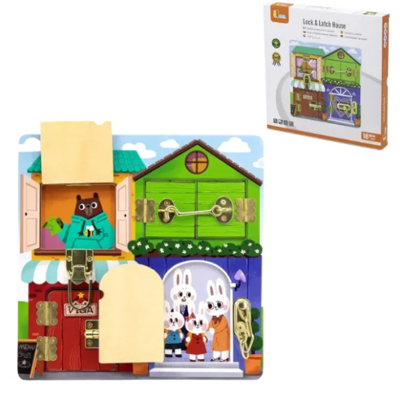 Busyboard (de perete) „Deschide-închide zăvoarele”