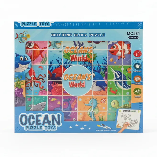 Set de colorat și puzzle 