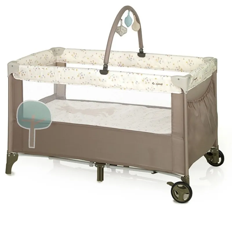 Pătuţ pliant Jane 2 nivele+Jucarii (6838 U65) Iris