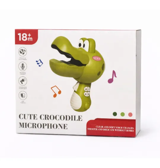 Microfon Cute Crocodile, verde, cod 962178