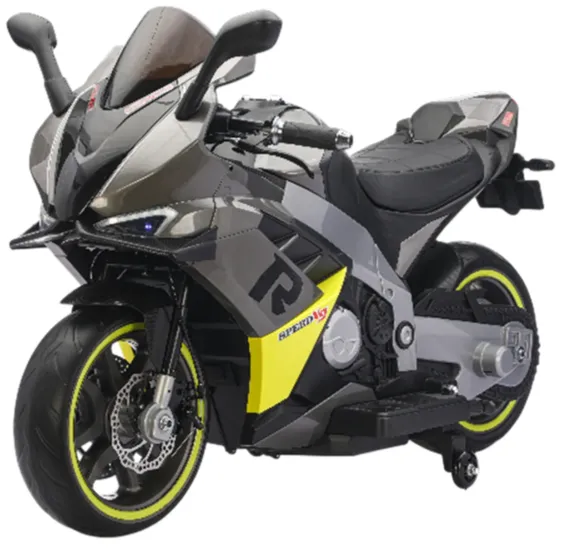 Motocicletă electrică pentru copii, gri (78962)