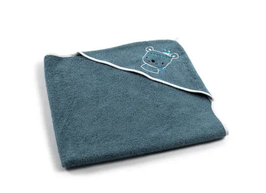 Prosop de baie PernaMea Teddy Turquoise, 90x90 cm