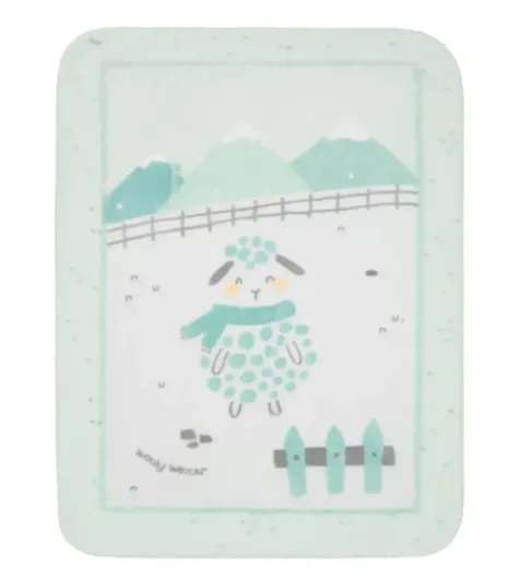 Păturică Kikkaboo Sleepy Sheep Green, 110x140 cm