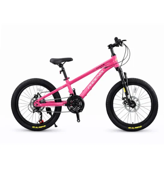 Bicicletă pentru copii cu două roți, 22 inch, roz, cod 2348D
