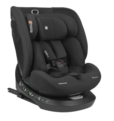 Scaun auto 40-150 cm (i-Size) Isofix Kikkaboo i-Hike Black, rotativ 360