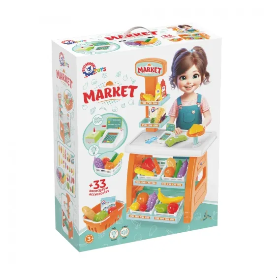 Supermarket cu casă de marcat și accesorii ,Technok (0730) Supermarket cu casă de marcat și accesorii ,Technok (0730)