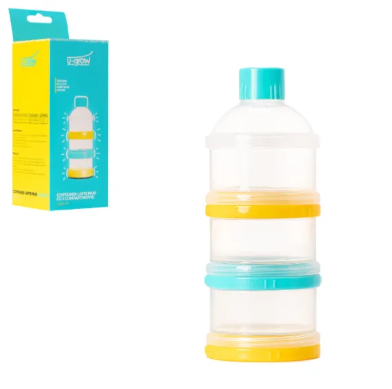 Container lapte praf cu 3 compartimente, U-Grow