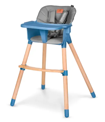 Scaun de masa 2 in 1 Lionelo Koen Blue Sky