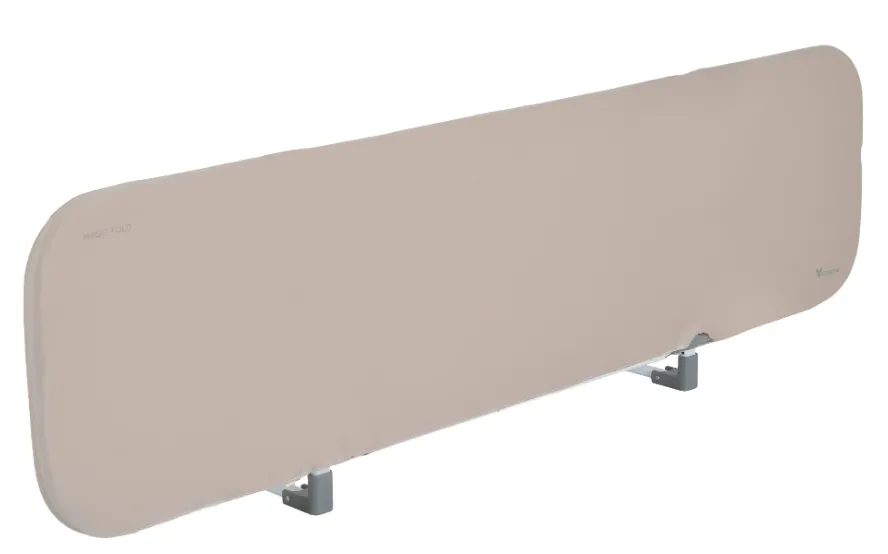 Barieră de protecție pentru pat Moni Magic Fold Beige, 150 cm