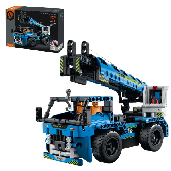 Set de construcție 2 în 1 iM Master Mechanical Master „Macara Auto”, cu telecomandă, 401 piese