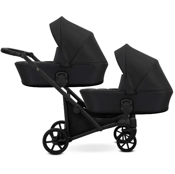 Carucior pentru gemeni 2 in 1 Kunert Brav Duo Black