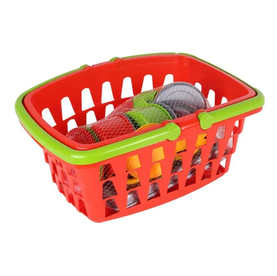 Set veselă în coș cu accesorii ,Technok (1172) Set veselă în coș cu accesorii ,Technok (1172)