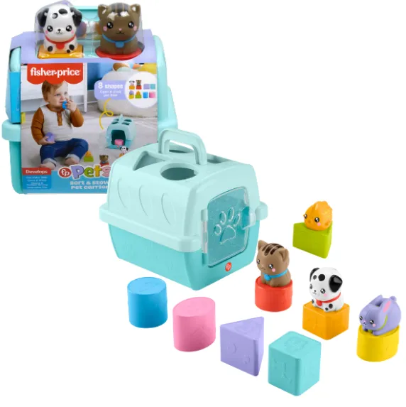 Fisher-Price Jucărie de sortare a formelor, „Transportor de animale”