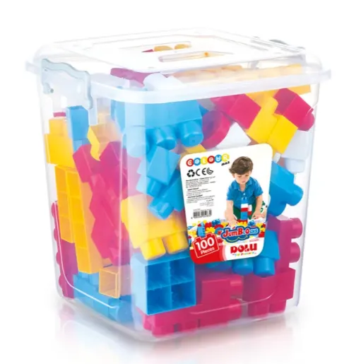 Designer de 100 de elemente într-o cutie de plastic, Dolu art. 5063